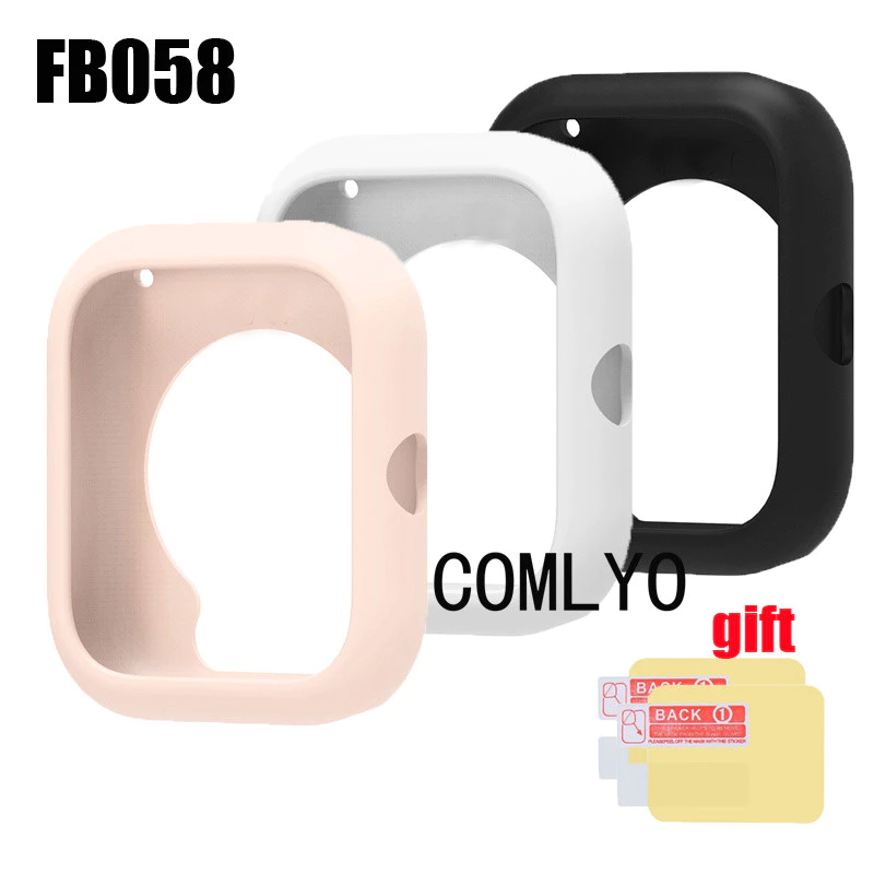 Fot FB058 Smart Watch Case Protector กันชน Soft Silicone Cover Shell Screen Protector Film