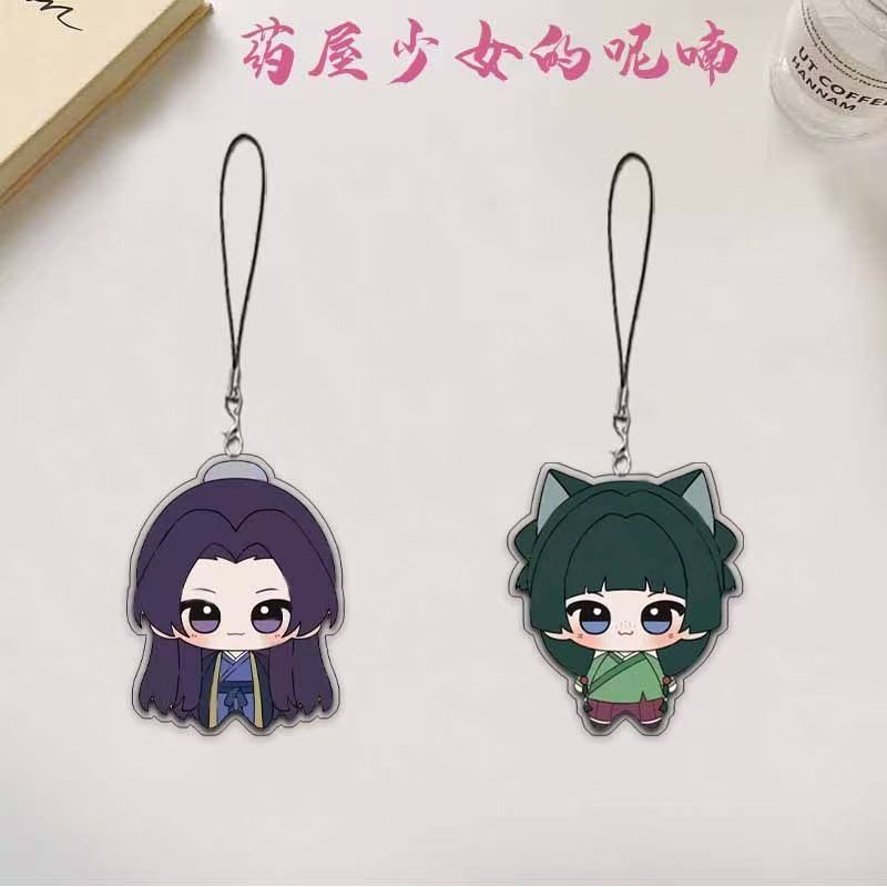 อะนิเมะ Apothecary Diaries โทรศัพท์พวงกุญแจอะคริลิค Charms น่ารัก Maomao พวงกุญแจรูปพวงกุญแจสําหรับก