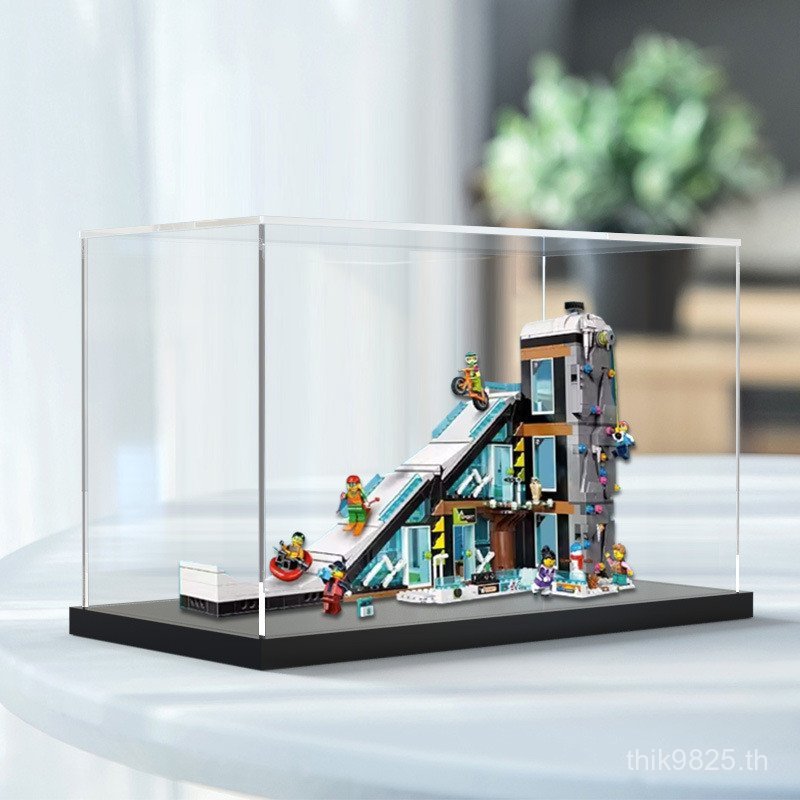 เมืองป้องกันฝุ่นปกโลหะผสมแสดงกรอบกล่อง60366ปีนหินสกีมากอะคริลิเลโก้เหมาะสําหรับชุดสูง ข7ปริญญาเอก