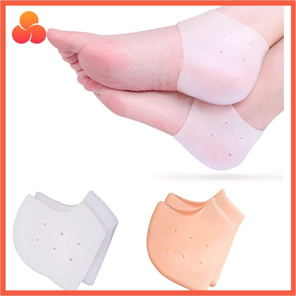 เจลป้องกันส้นเท้าถ้วยส้นเท้าซิลิโคนสําหรับอาการปวดส้นเท้าตุ่ม Plantar Fasciitis Support