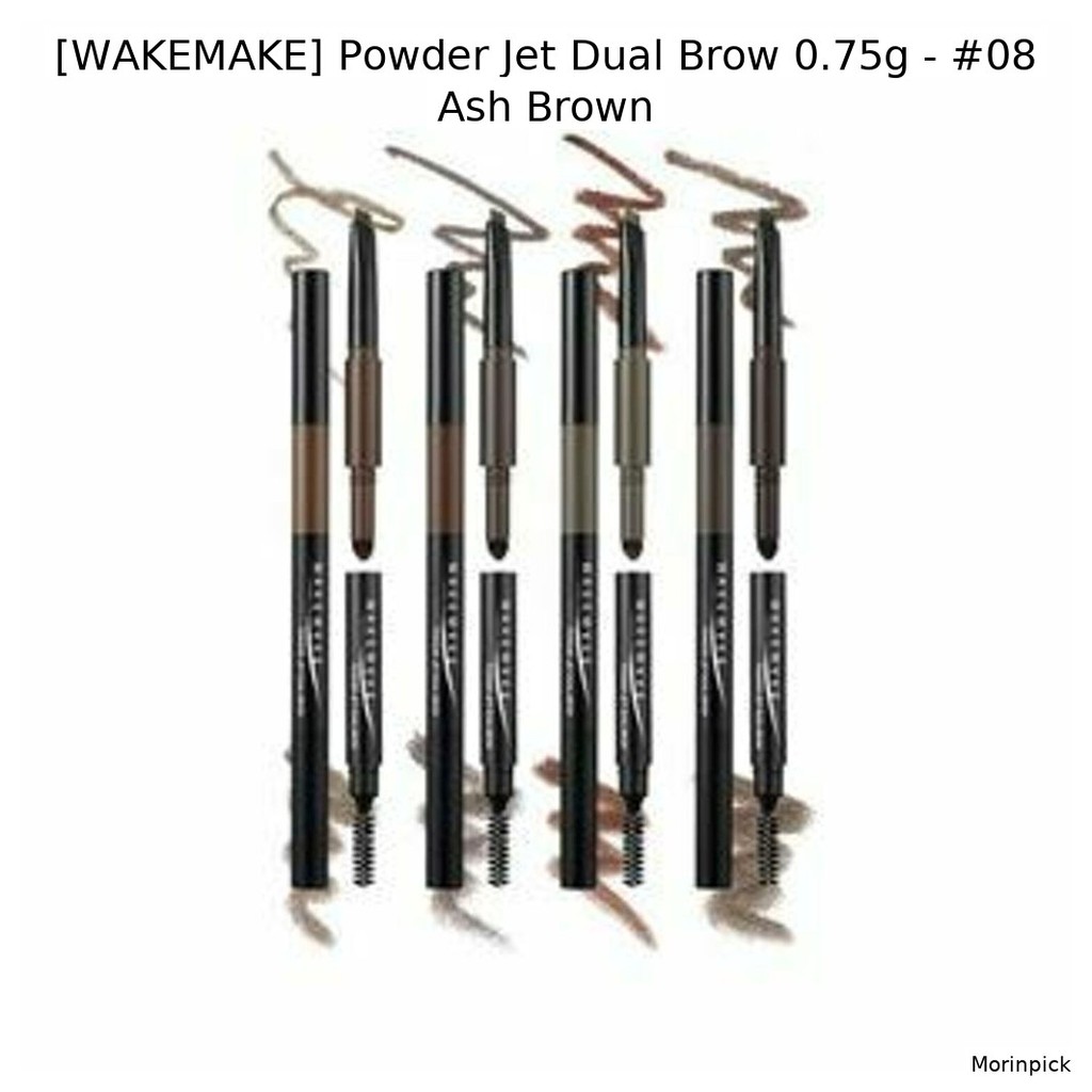 [WAKEMAKE] Powder Jet Dual Brow 0.75g - #08 Ash Brown / Korean Brow Powder / Ash Brown Shade / ของแท