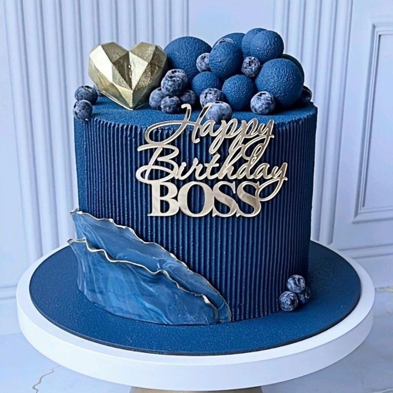Hiasan Kek Birthday Topper Kas Untuk Boss เค้กพิเศษ Topper สําหรับ Boss Birthday