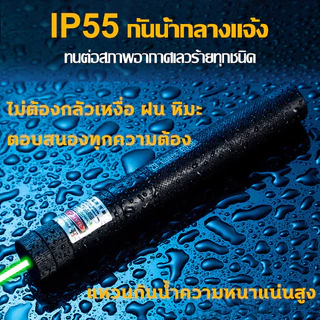 ✨99999W✨พลังสูง 1วิไล่นก เลเซอร์ไล่นกพิราบ เลเซอร์แรงสูง แสงเขียว Laser pointer 303+ถ่านชาร์จ 6800mAh+เครื่องชาร์จ