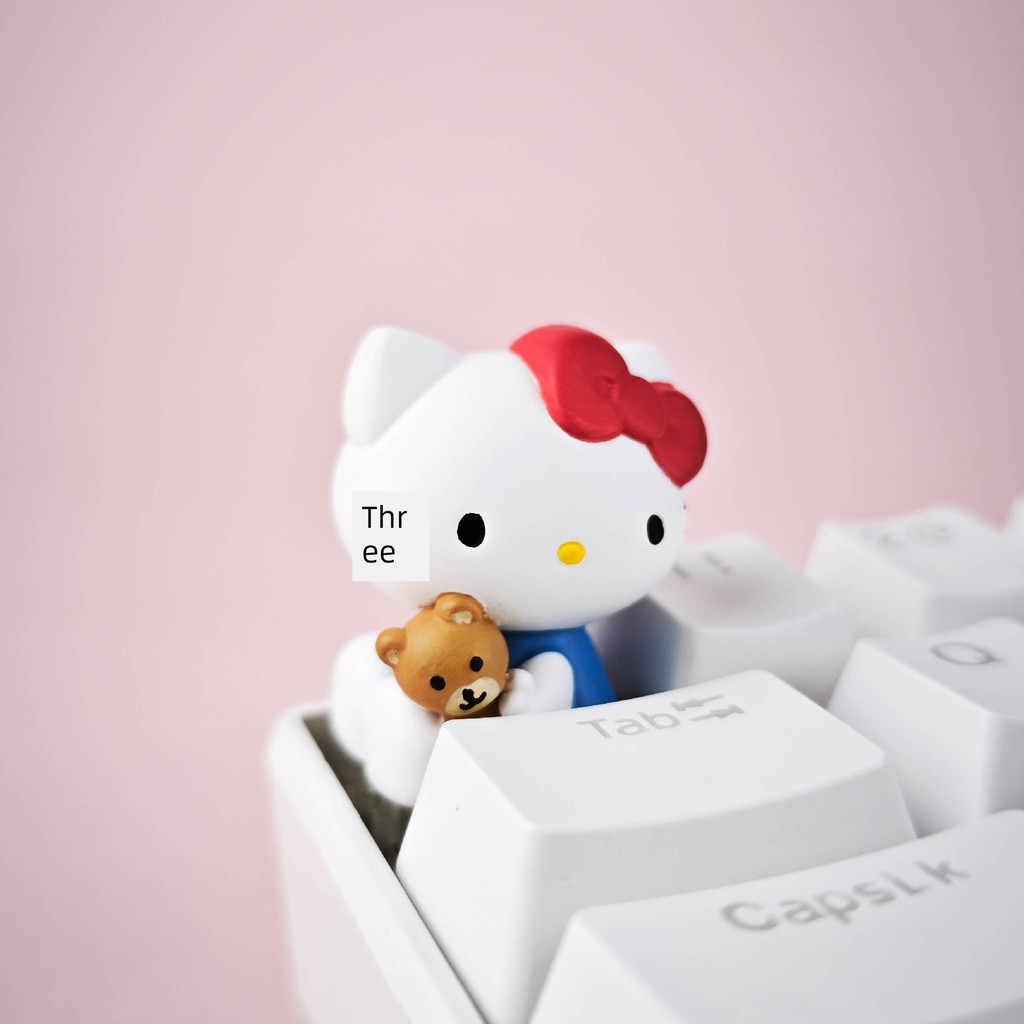 keycap คีย์แคป Hellokitty Keycap Merchanted Mechanical Keyboard Keycap น่ารักที่ไม่ซ้ํากัน Keycap ที