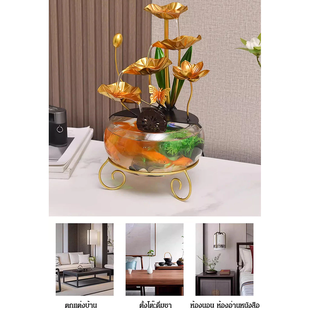 รูปปั้นโลหะสีทองแต่งบ้านสไตล์มินิมอลเสริมโชคลาภ thumbnail 8