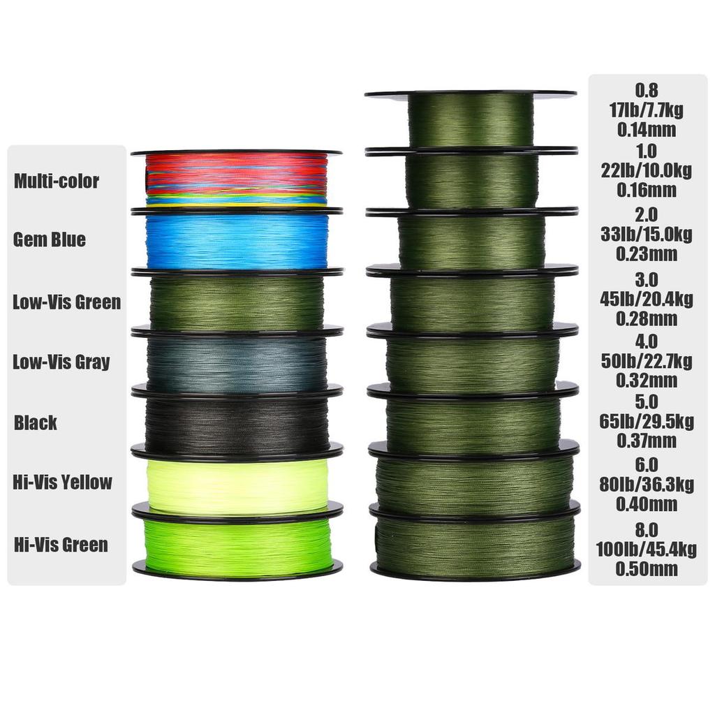 สายถัก, Seaknight X9, 9 เส้น, 150M/300M/500M, ถัก PE เรียบ, ลวด Multifilament, เหมาะสำหรับการตกปลาคา