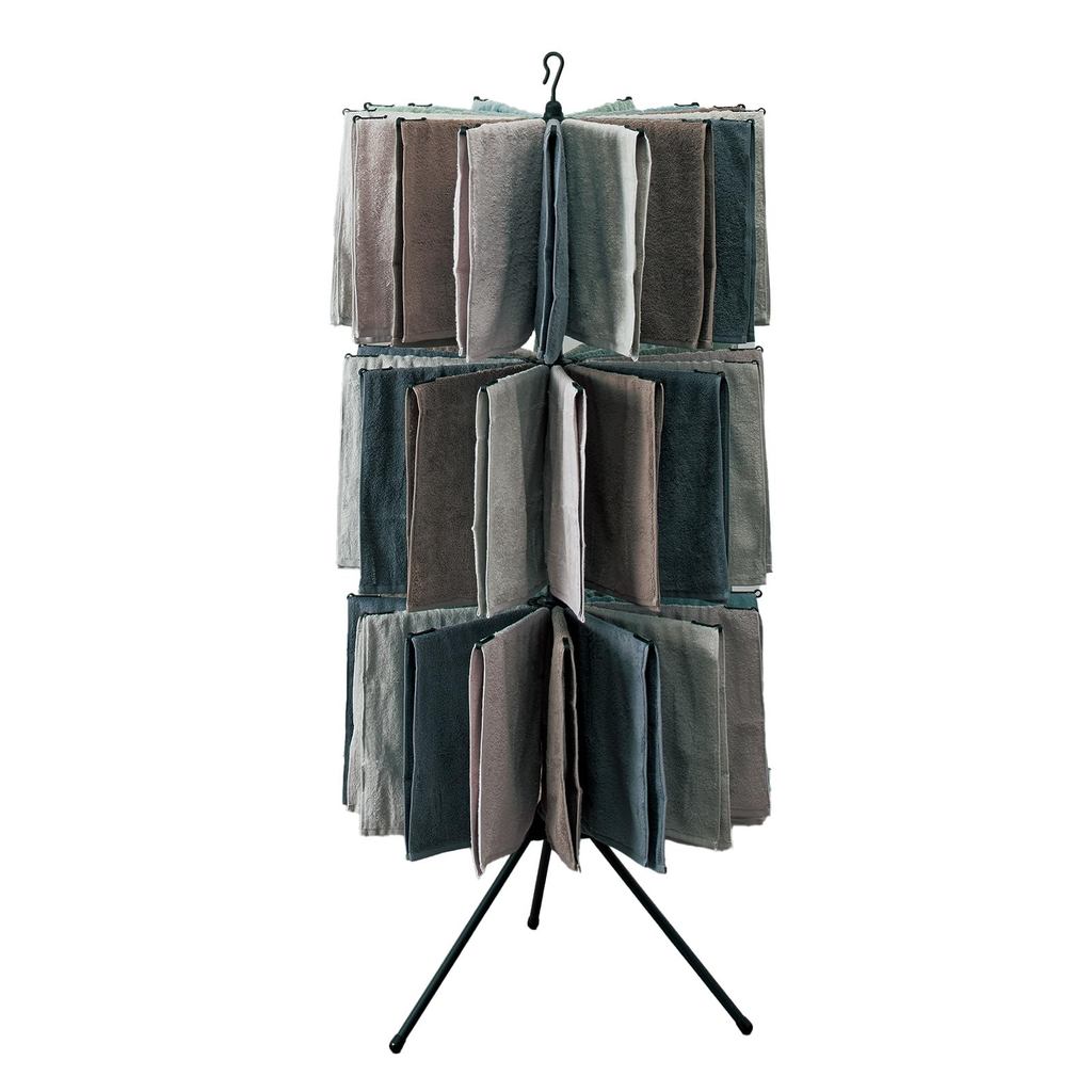 Tenma Resin Chic Design Clothesline Black Clothesline Umbrella Stand 3-stage Width 77 × Depth 77 × H