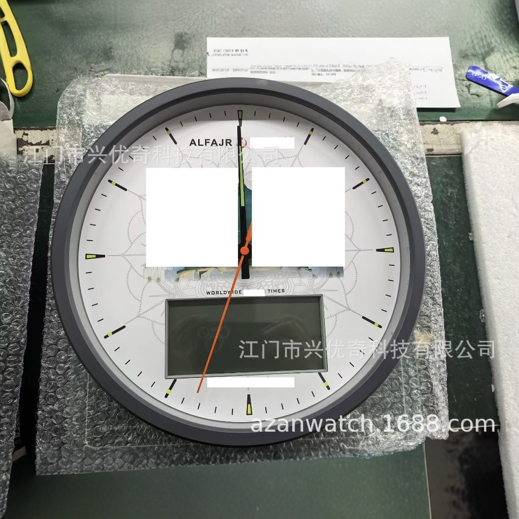 ALFAJR นาฬิกาแขวนศิลปะสไตล์นอร์ดิกห้องนอนนาฬิกาห้องนั่งเล่นนาฬิกาอินเทรนด์ทันสมัยเรียบง่าย CR-23