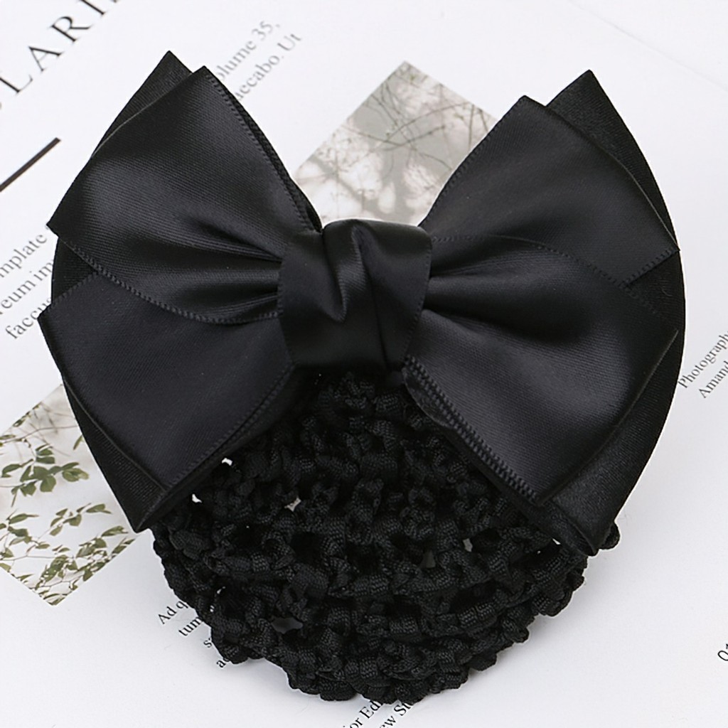 C6B แฟชั่นตาข่ายโบว์ผมบุญคลิปสําหรับผู้หญิง EH610