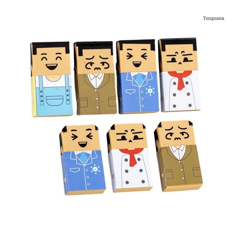 CH* Novelty Aging Man Shape Erasers Funny Baldness Rubber Erasers for Student Kid