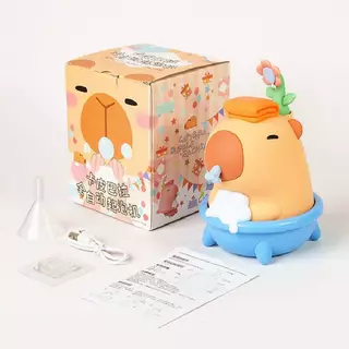 น่ารัก Capybara เครื่องทําฟองสบู่อัตโนมัติ Handwashing โทรศัพท์ไฟฟ้า Foamer แชมพู Body Wash Soap Dispenser น้ํายาล้างจาน