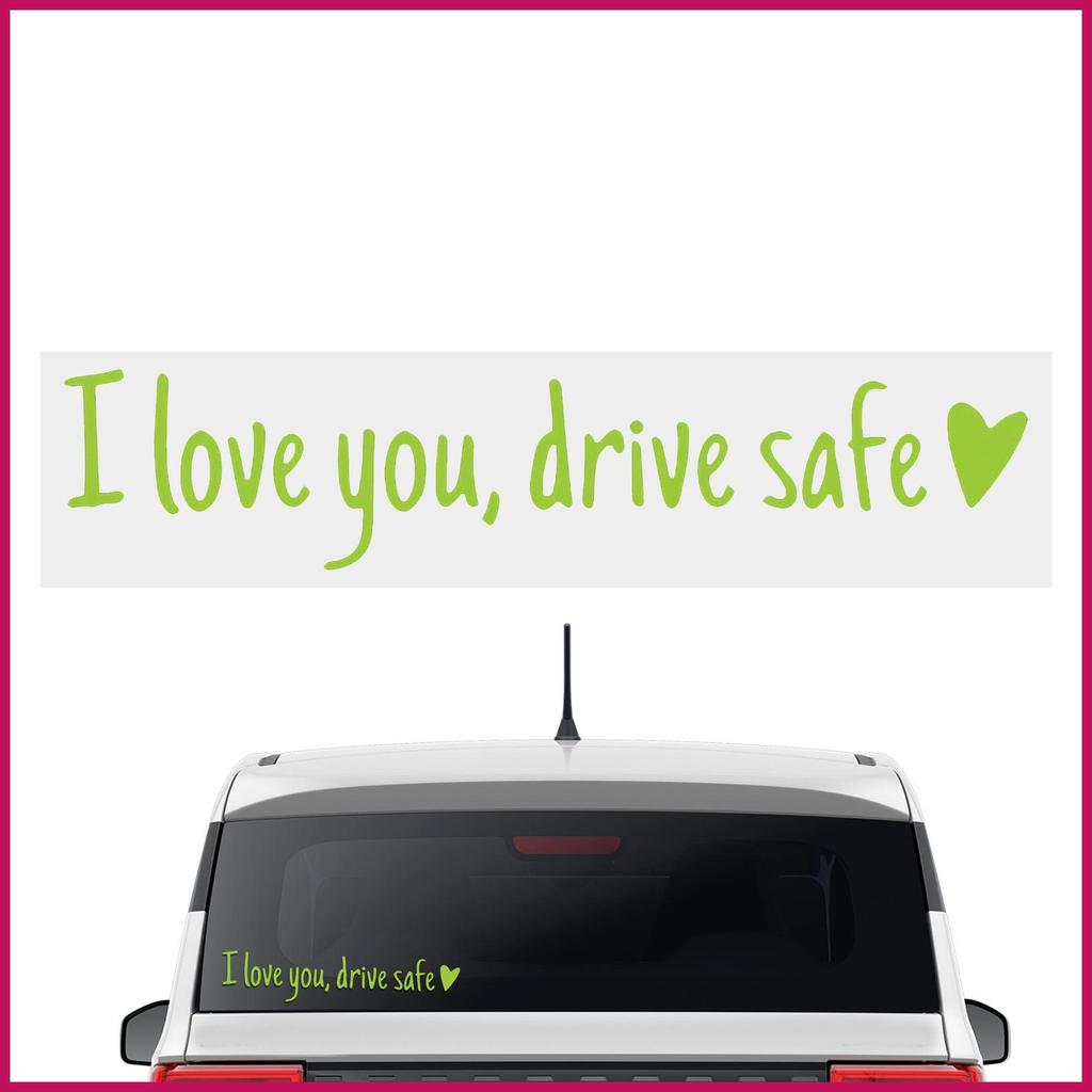 I Love You Drive Safe Mirror Stickers สติ๊กเกอร์ติดรถยนต์และสติ๊กเกอร์ I Love You Drive Safe Letters
