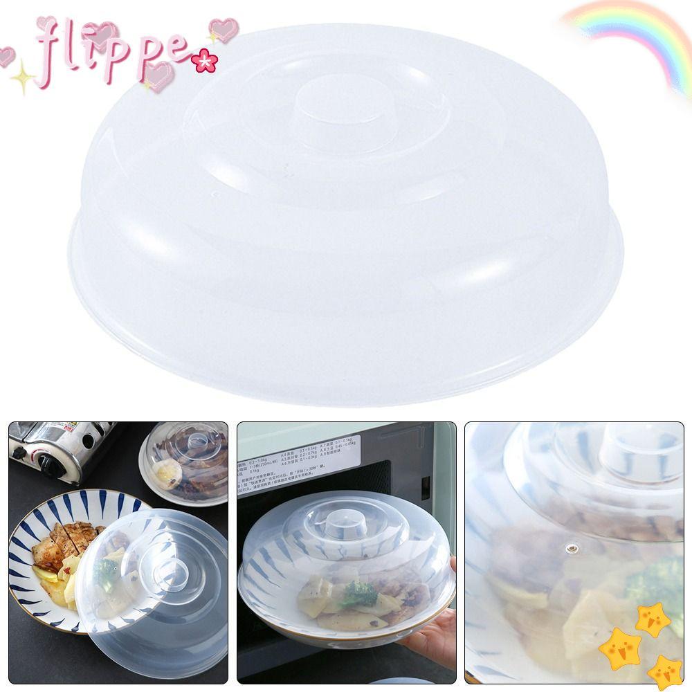 Flippe 1 ชิ้นไมโครเวฟ Splatter Cover, เก็บสดอาหารพลาสติกฝาปิดสด, สําหรับชามในครัวจานเค้ก Vented นํากลับมาใช้ใหม่ได้ Universal ครอบคลุม
