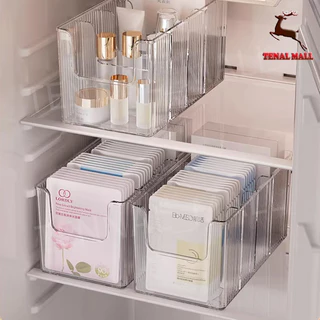 กล่อง กล่องใส กล่องเก็บแผ่นมาส์กหน้า กล่องเก็บของ 4 ช่องปาก วัสดุอะคริลิค