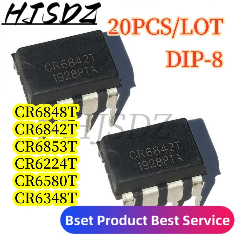 5pcs CR6848T CR6848T CR6842T CR6842 CR5228 CR6853T CR6224T CR6850T CR6348T DIP Offline สวิทช์โหมดแหล