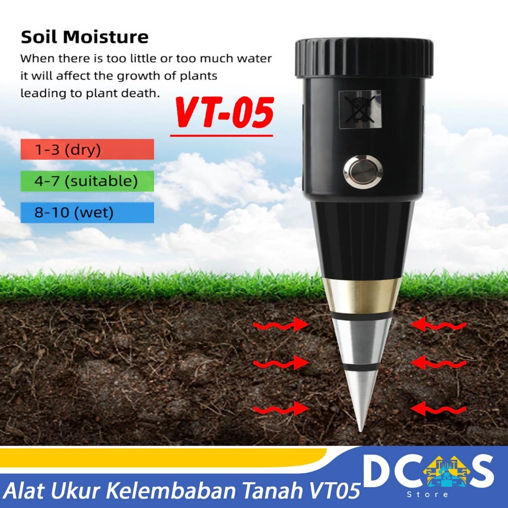 Soil Moisture PH Meter Tester VT05