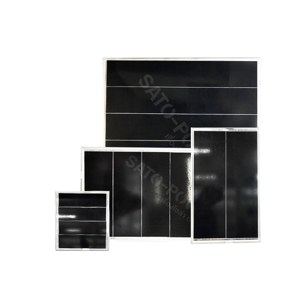 BF แผงโซล่าเซลล์ (สายหลังแผงพร้อมปากคีบ) Overlapping PV Panel MONO | โอเวอร์แลปปิ้ง โมโน Solar Cell Panel