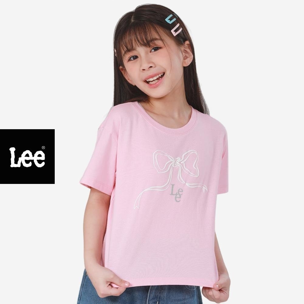 LEE KIDS เสื้อยืดแขนสั้นเด็กผู้หญิง คอลเลคชั่น Little Pink ทรง Crop รุ่น LK S525GTSSN05 สีชมพู