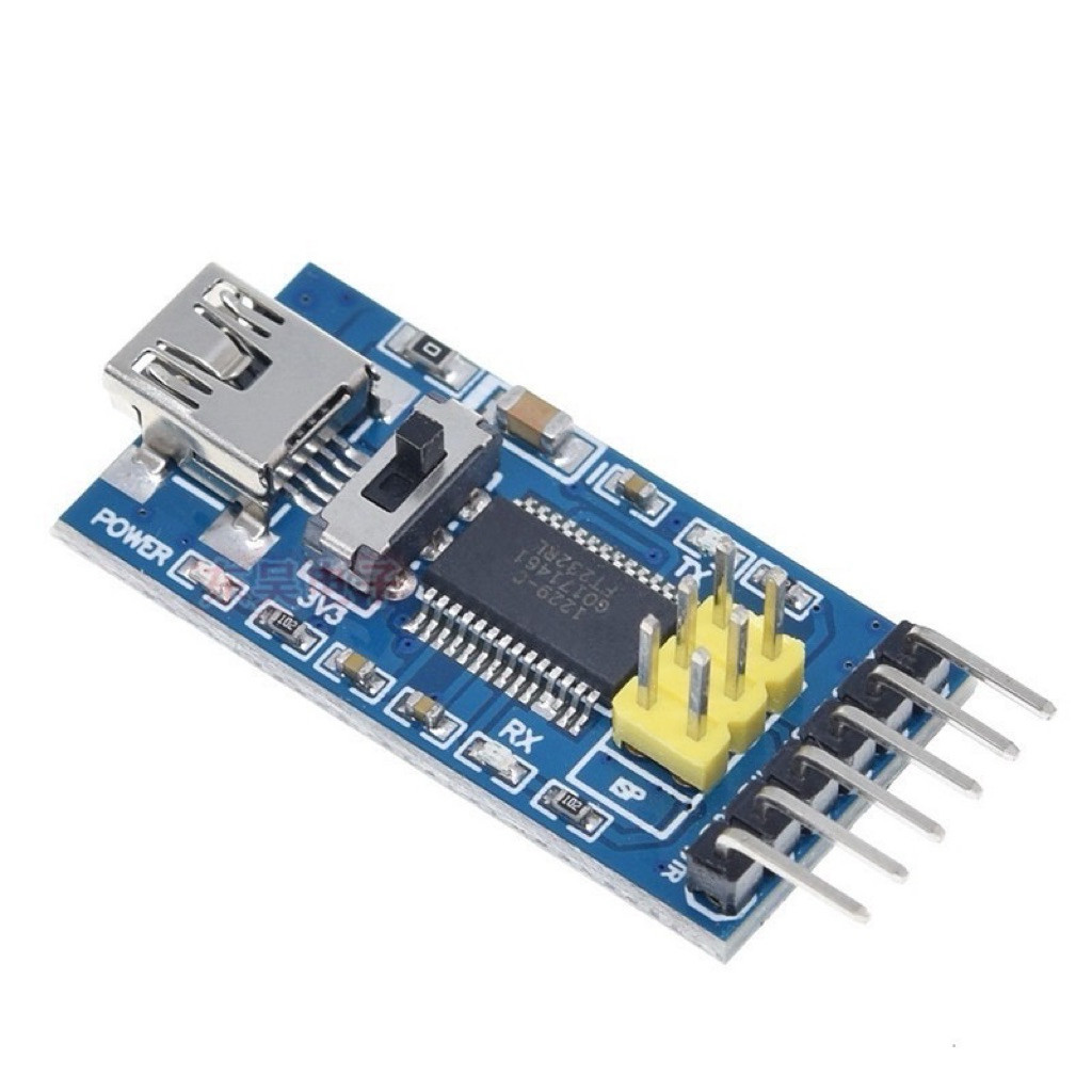 FT232RL USB to Serial 232 TTL Adapter Module โปรแกรมดาวน์โหพื้นฐาน USB to TTL FT232RL รองรับ 3.3V 5V