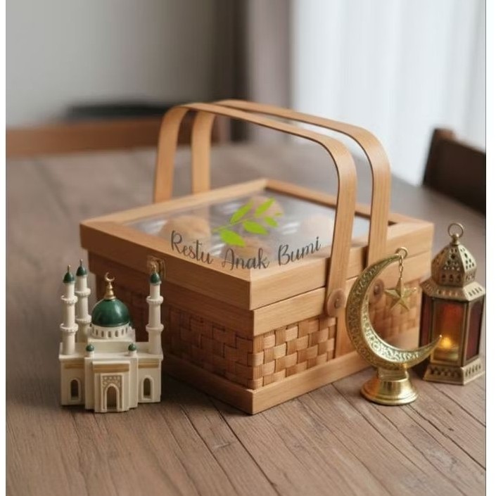 (R25) กล่องพัสดุโปร่งใสระดับพรีเมียมเหมาะกับ 4 กระปุกเส้นผ่านศูนย์กลาง 12 ซม./250gr ไม่มีริบบิ้น ตะก