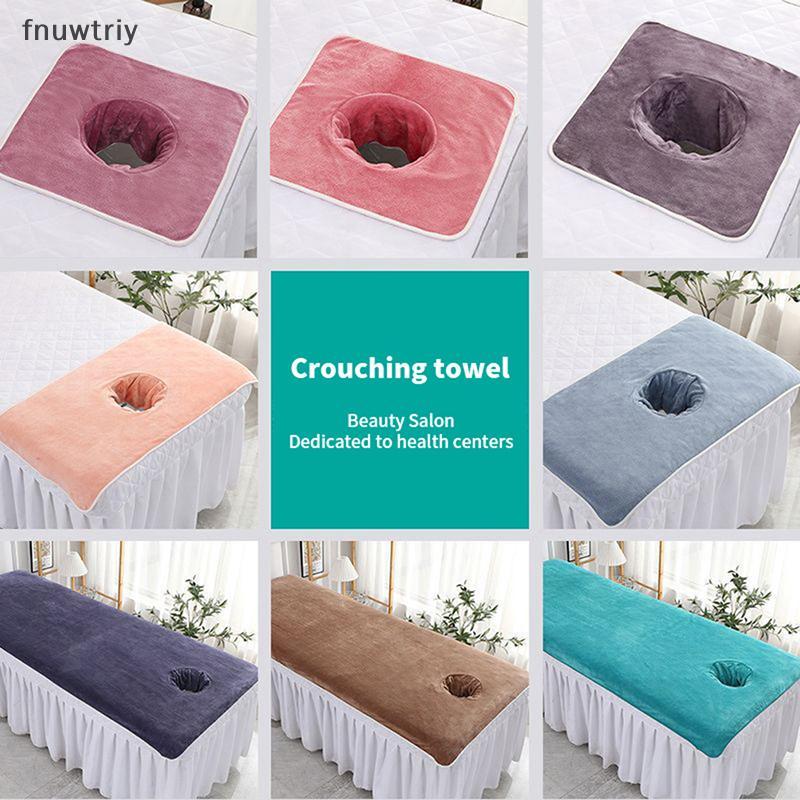 [fnuwtriy] 35*35 ซม. Thiened Beauty SPA โต๊ะนวด Planking ผ้าขนหนูเช็ดหน้าพร้อมเตียงหลุม VN