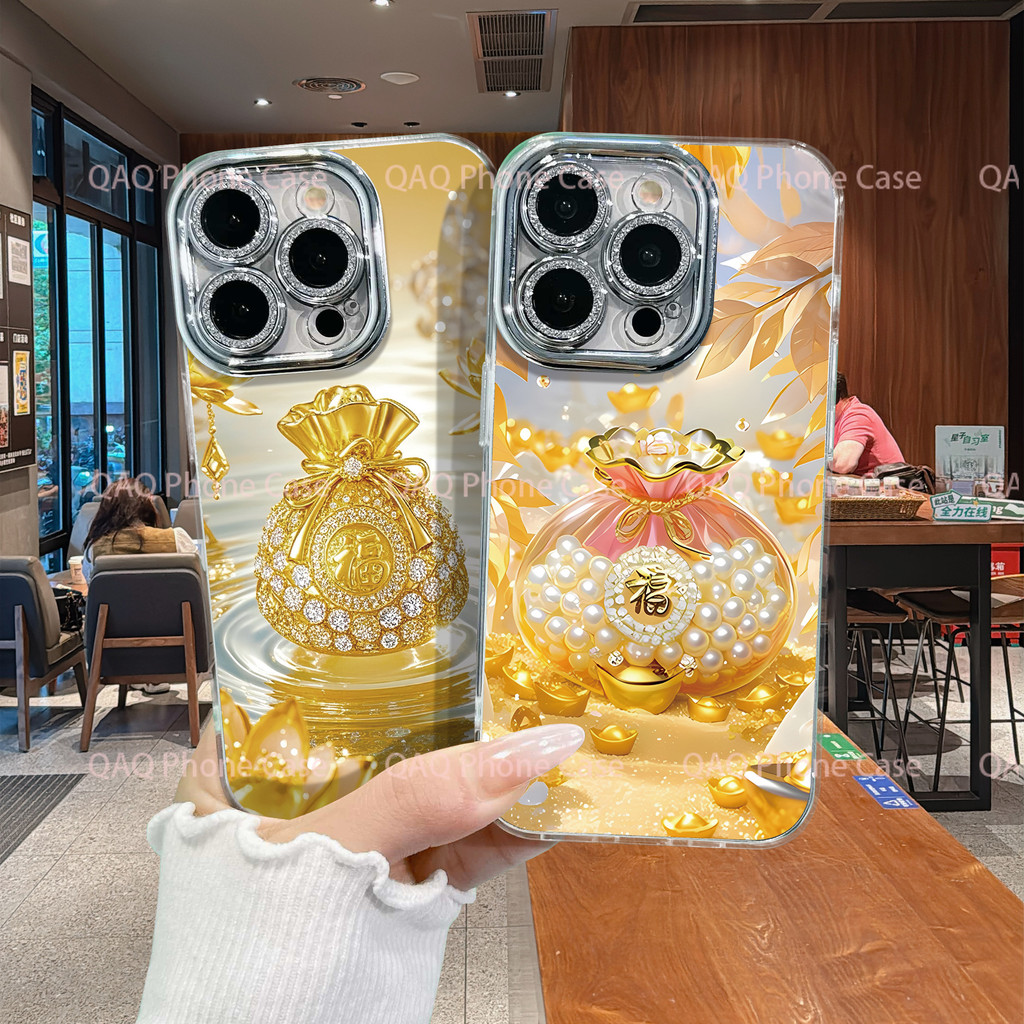 เคสแข็ง ลายการ์ตูน กลิตเตอร์สวย ป้องกันรอย กันกระแทก เข้ากับ iPhone 12-17 Pro Max ทุกรุ่น  XPYSJK003&004