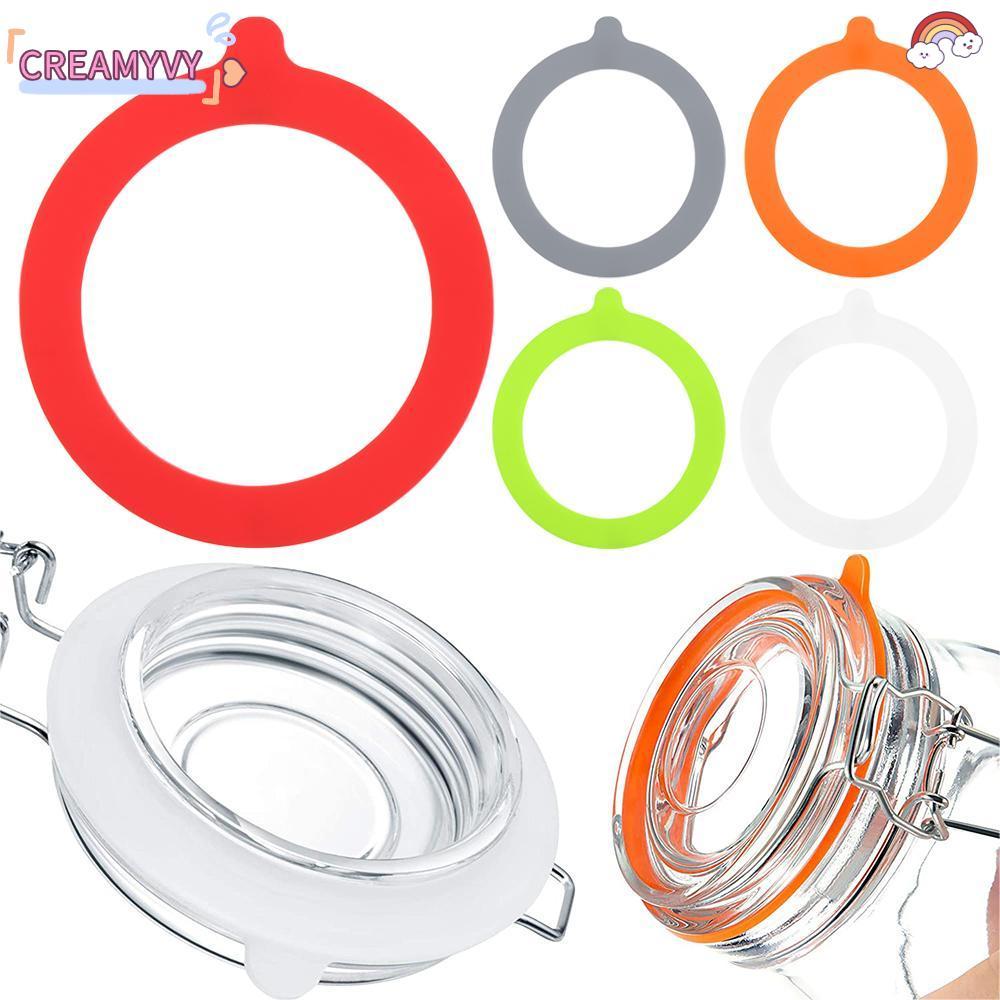 CREAMYVY ปะเก็นขวด O แหวน Jars เปลี่ยนเครื่องซักผ้าซีลยางซีลยางแหวน