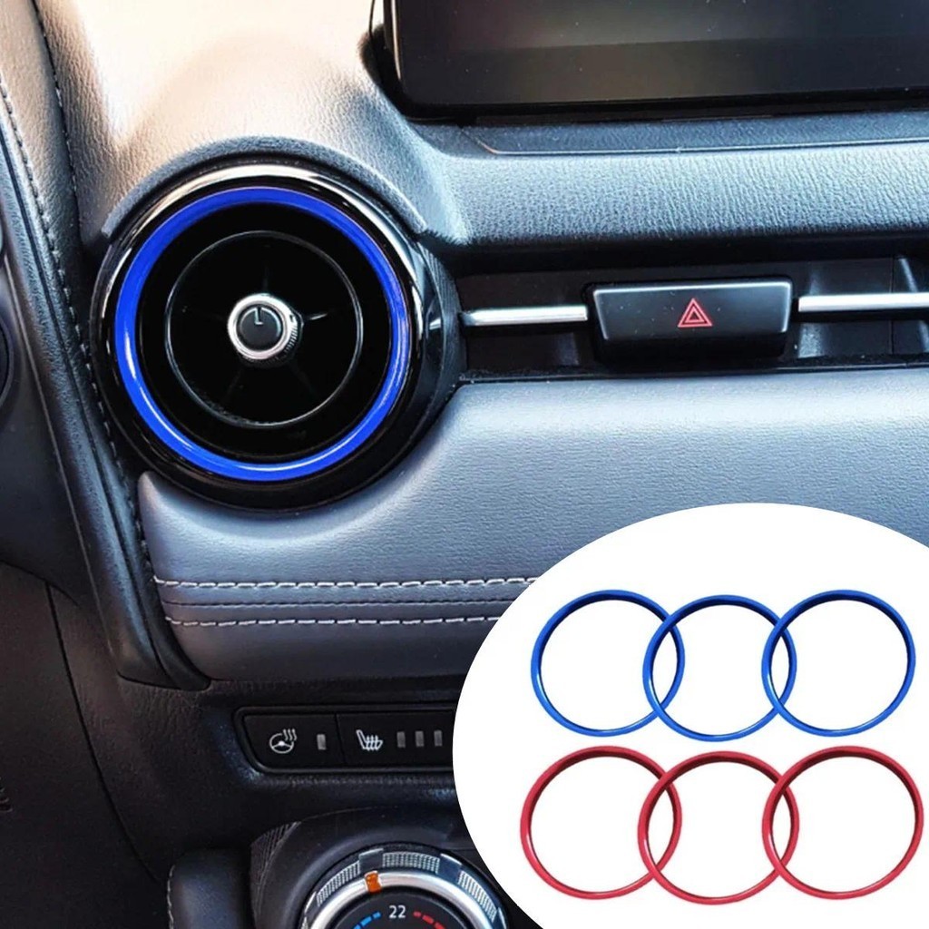 รถ Air Conditioner Outlet แหวน AC Vent ฝาครอบ Trim Fit สําหรับ MAZDA 2 Mazda MX-5 MX5 CX-3 CX3 RF ND