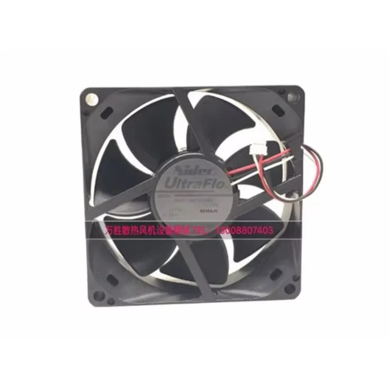 Nidec U80T12MS1A7-52 J721 DC 12V 0.30A 80x80x25 มม. พัดลมระบายความร้อนเซิร์ฟเวอร์ 3 สาย
