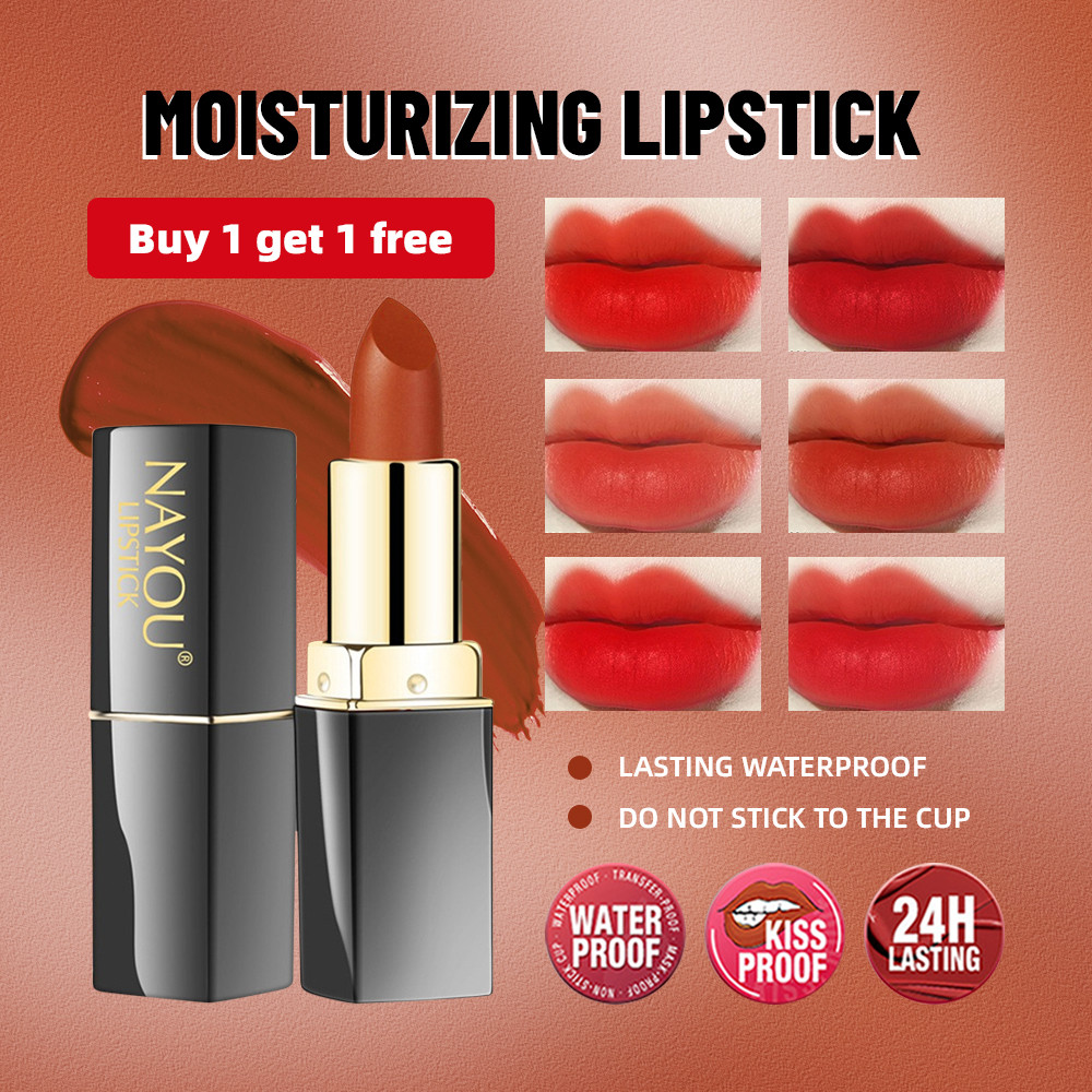 NAYOU แมตต์ลิปสติกไม่ซีดจางและไม่ติด กันในเรื่องของ Lip แต่งหน้า