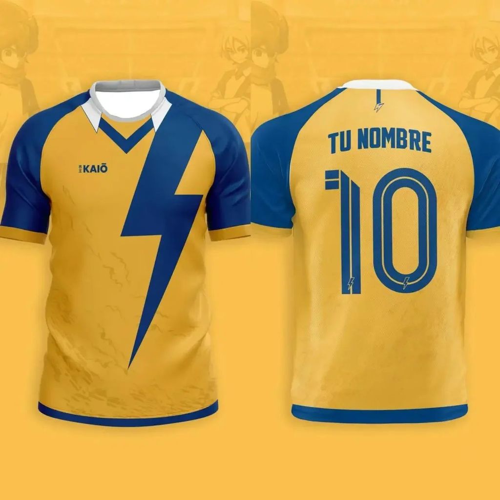 ญี่ปุ่นฟุตบอล Anime Jersey Inazuma Eleven Kaio เสื้อผ้าเด็กผู้หญิงกีฬาลําลอง Breathable Quick-Drying