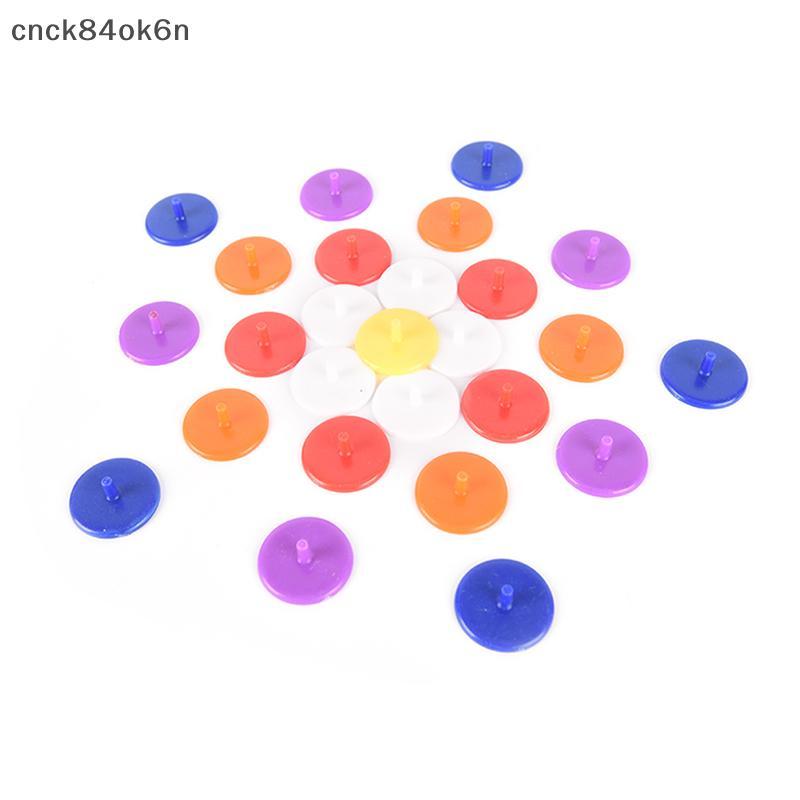 เครื่องหมายลูกกอล์ฟพลาสติก50X cnc84ok6n เครื่องหมายตำแหน่งเส้นผ่านศูนย์กลาง24มม. อุปกรณ์กอล์ฟ