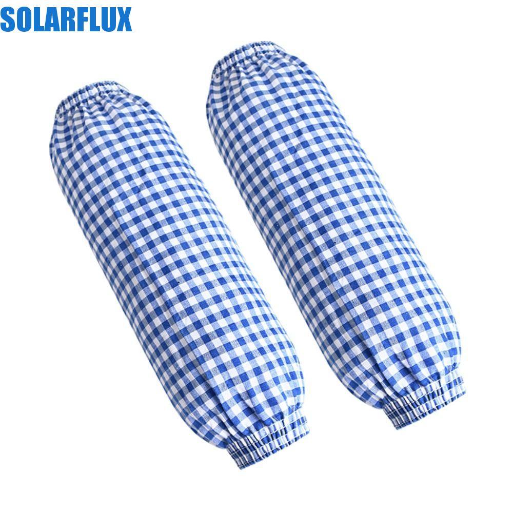 SOLARFLUX Lattice Arm Sleeves, Cotton Antipaste Cooling Sleeves, Breathable Finger Sleeves Sun Prote