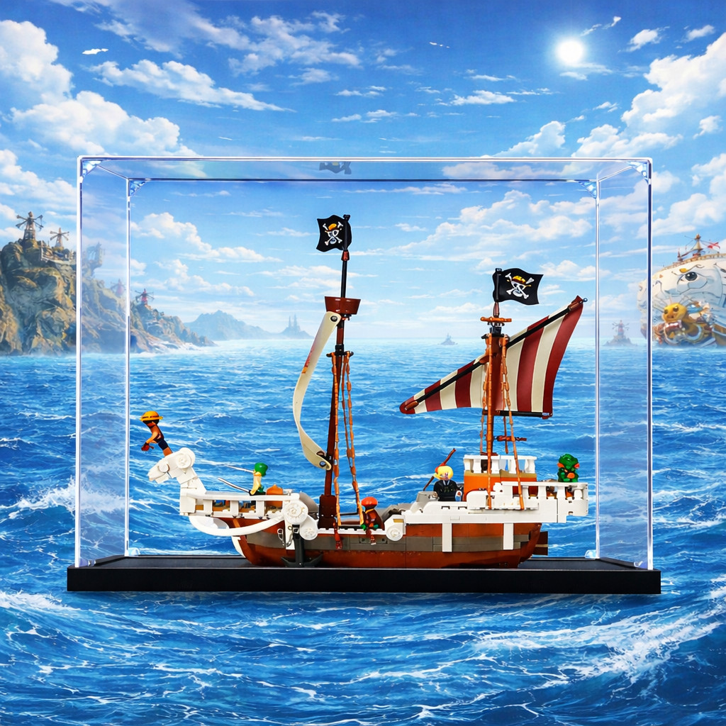 กล่องใส่เลโก้ Lego 75639 Going Merry เรือโกอิ้งแมรี่ One Piece กล่องอะคริลิคใส กันฝุ่น