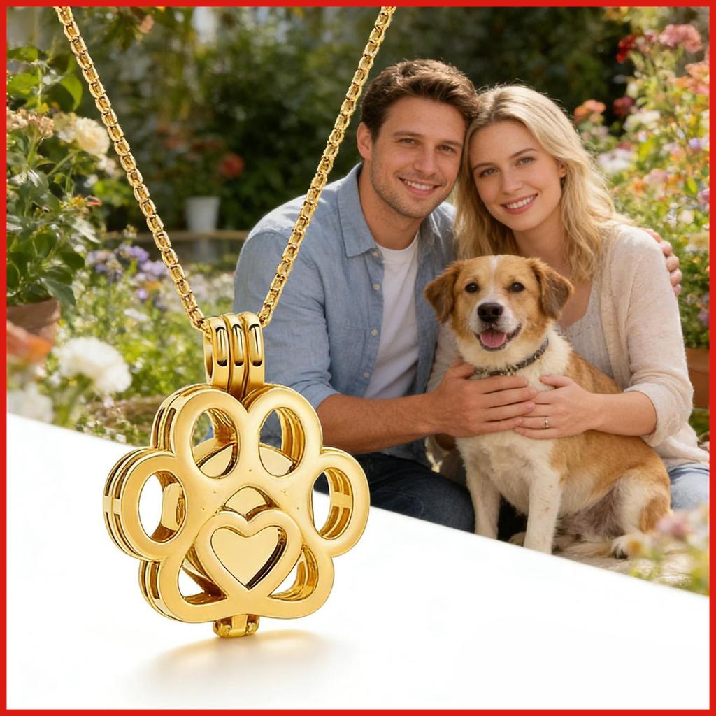 สัตว์เลี้ยง Urn สร้อยคอ Memorial Cremation Keepsake สุนัข Urn สร้อยคอสําหรับ Memory Loss Remembrance