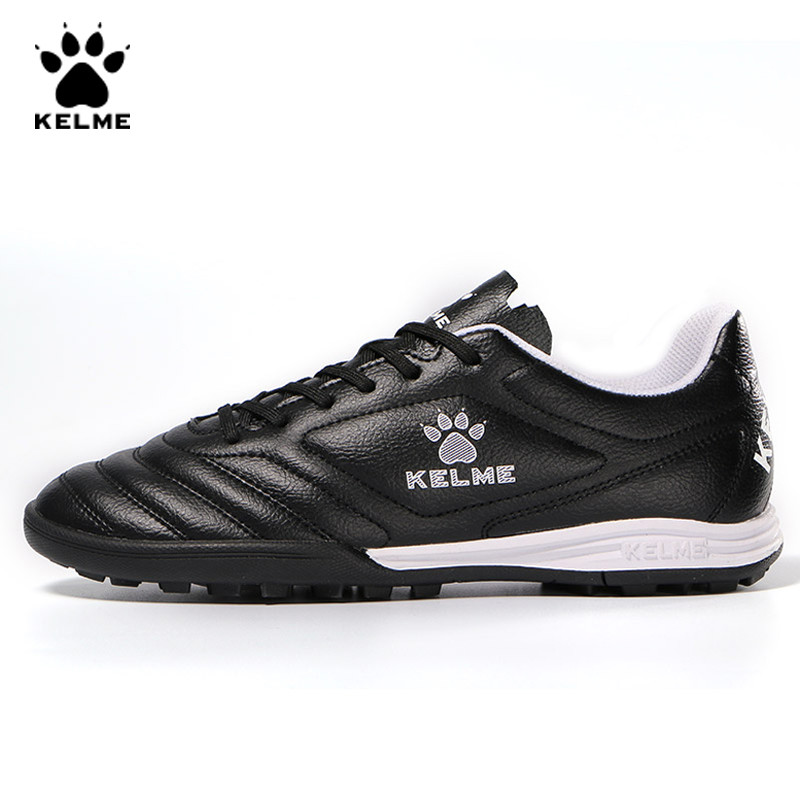 KELME Men Training TF รองเท้าฟุตบอลหญ้าเทียม Anti-ลื่นรองเท้าฟุตบอลเยาวชน AG รองเท้าฝึกซ้อมกีฬา 8717