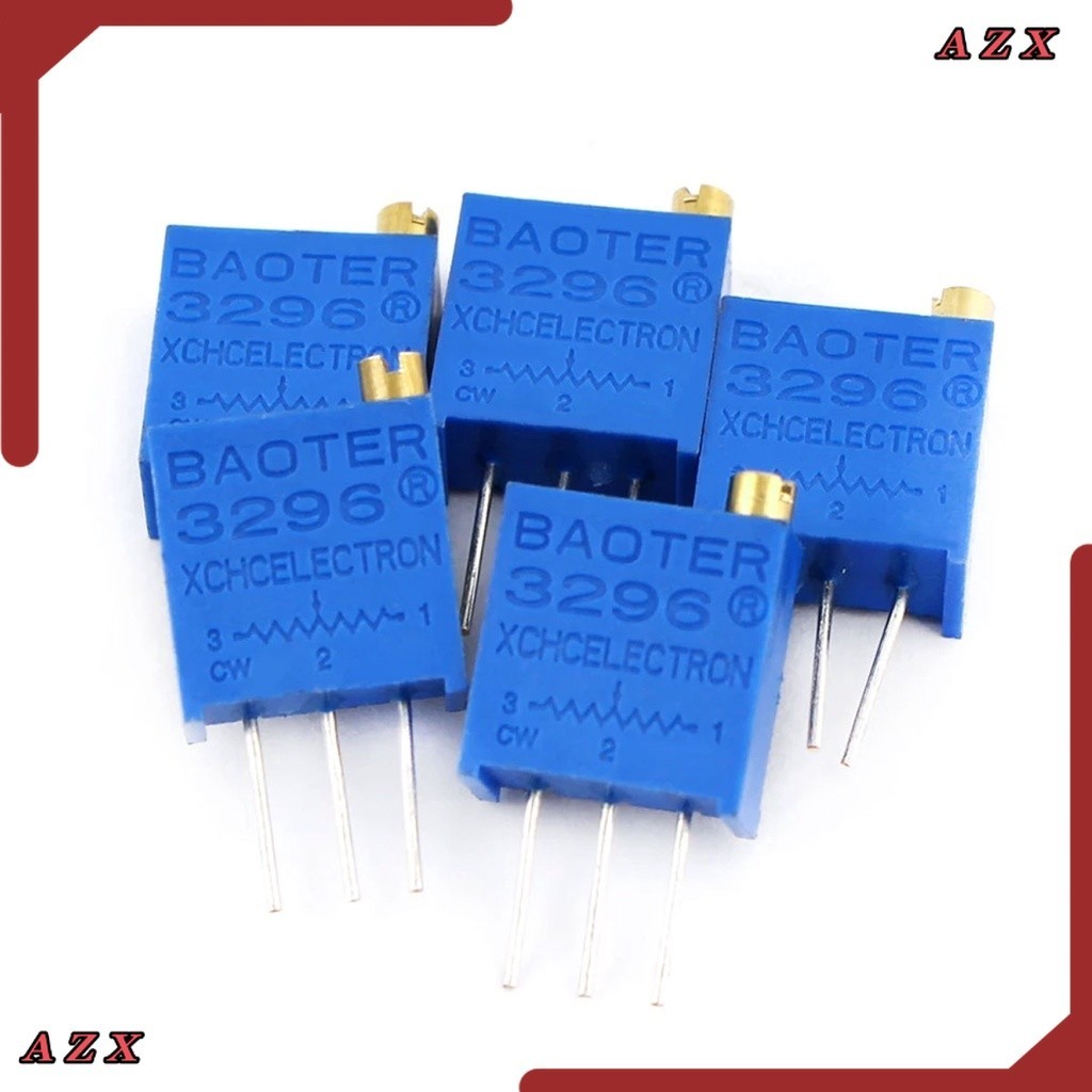 ร้านในไทย ตัวต้านทานปรับค่า VR แนวตั้ง 3296Potentiometer 3296 100R 200R 500R 1K 2K 10K 20K 50K 100K 500K 1M ส่งของทุกวัน