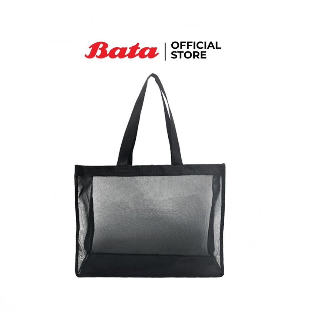 (ของแถมไม่จำหน่าย) Free Bag Gift Bata Noir Beach Bag Online Exclusive กระเป๋าผ้าตาข่าย สีดำ รหัส 9916116 - รูปที่ 2