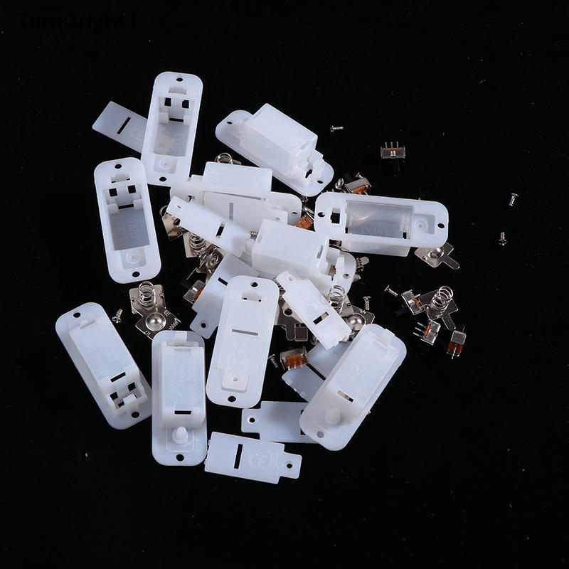 [TurnBright] 10Set AG13/LR44 Battery Case With Switch Case 3V 4.5V Gift Player Batterypartment ไม่มี
