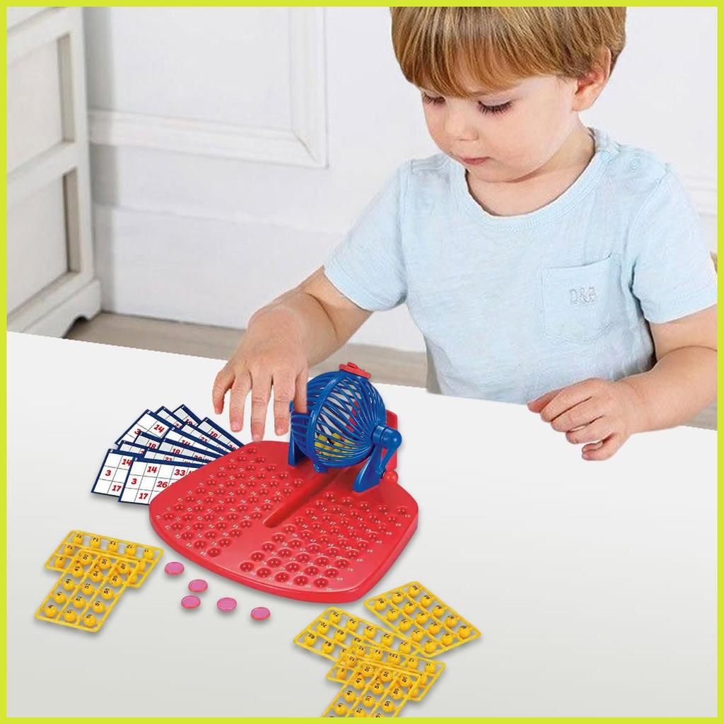 ครอบครัวบิงโกเกมจําลองLottery PlaysetจําลองLottery Playsetสําหรับผู้ใหญ่เด็กวัยหัดเดินเครื่องหวยของเ