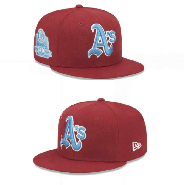 หมวกเบสบอลOakland Athletics สำหรับทั้งผู้ชายและผู้หญิง ปรับขนาดได้