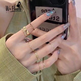 ชุดแหวน stacking knuckle 7PCS ทำจากทองคำ 14K แบบ hypoallerge…