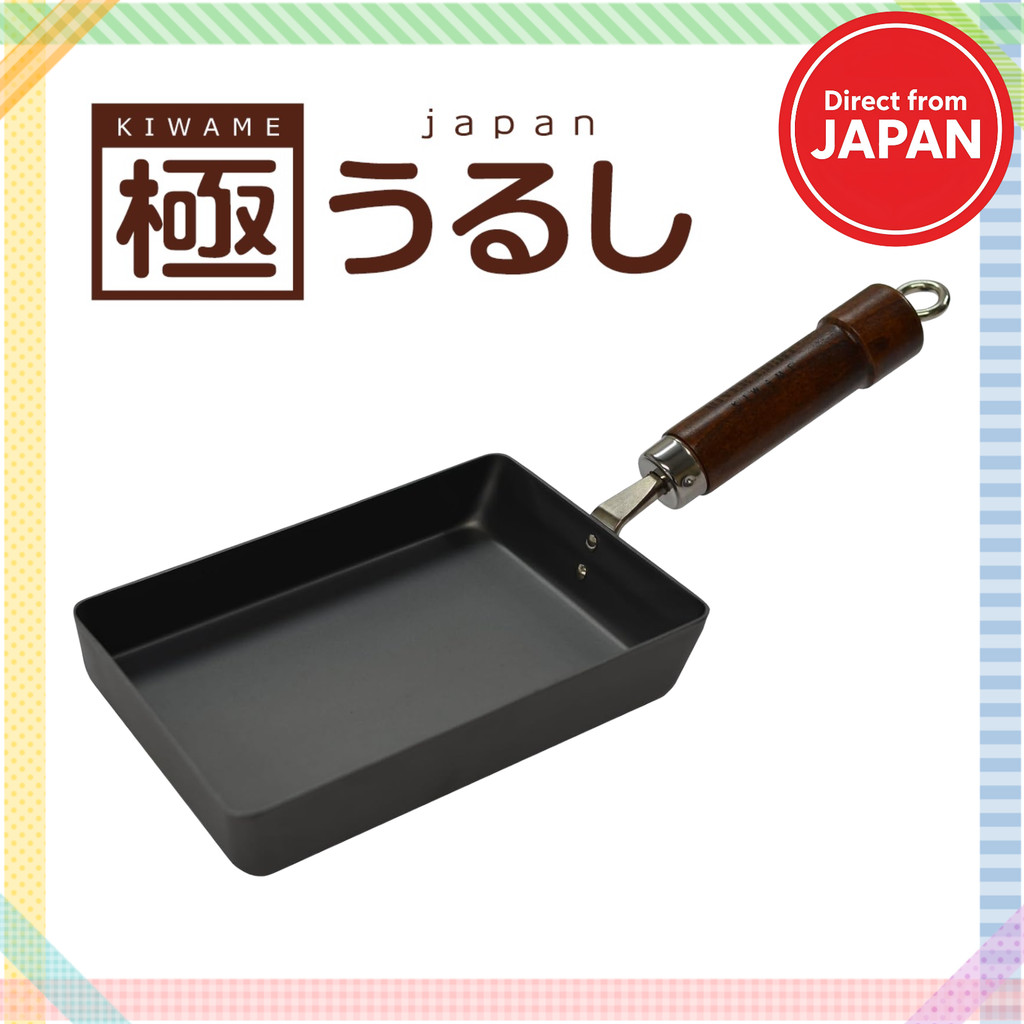 River light KIWAME Japan Urushi Tamagoyaki Iron Frying Pan IH Compatible Made in Japan