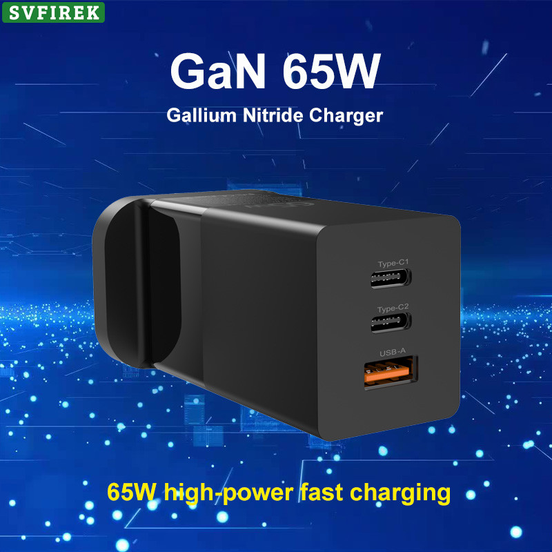 65W USB C GaN Quick Charge Charger QC4.0 QC PD3.0 PD Quick Type สําหรับโทรศัพท์มือถือ