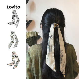 Lovito ยางรัดผมสไตล์จีนใหม่แบบลําลอง LFA105444