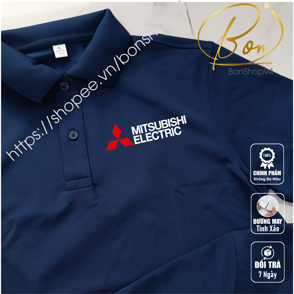 MITSUBISHI เสื้อยืดโปโล มิตซูบิชิ ไฟฟ้า - ผ้า จระเข้ ซีวีซี คุณภาพสูง หนา ลื่น เย็น ทนทาน ต่อต้านริ้วรอย 2026