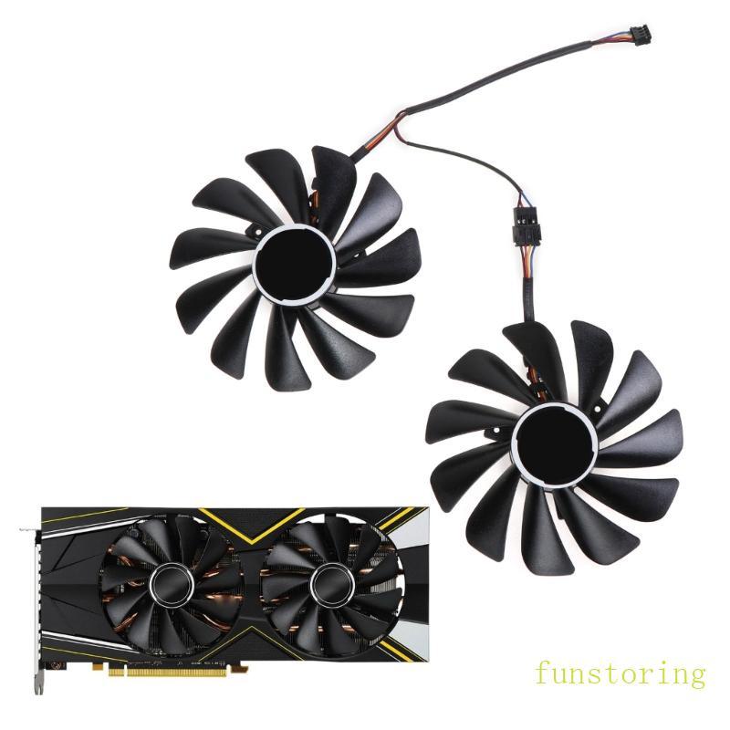 FUN 95 มม.4Pin FDC10U12S9-C 12V 0 45A กราฟิกการ์ดพัดลมระบายความร้อนสําหรับ Radeon RX
