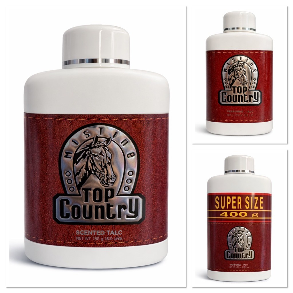 Mistine Top Country มิสทีน แป้งหัวม้า ขนาด 100กรัม 200กรัม และ 400กรัม