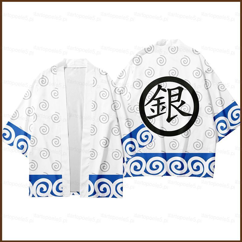 ชุดกิโมโนฮาโอริสำหรับคอสเพลย์ Jinnoma ST5 เสื้อลายอนิเมะ ไซซ์ใหญ่+