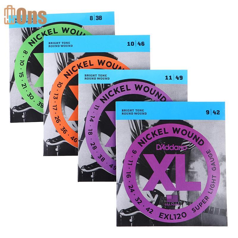 Ons EXL110 EXL115 EXL120 EXL130 XL นิกเกิลรอบแผลกีตาร์ไฟฟ้าที่